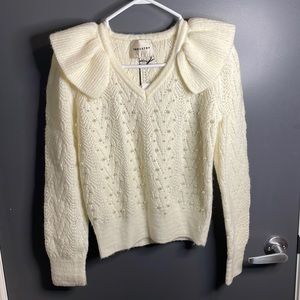Pearl white sweater